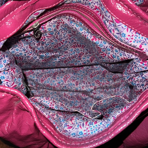 Marc by Marc Jacobs Shoulder Bag Purse Optional Chain Patent Leather Pink/Purple - Picture 6 of 16